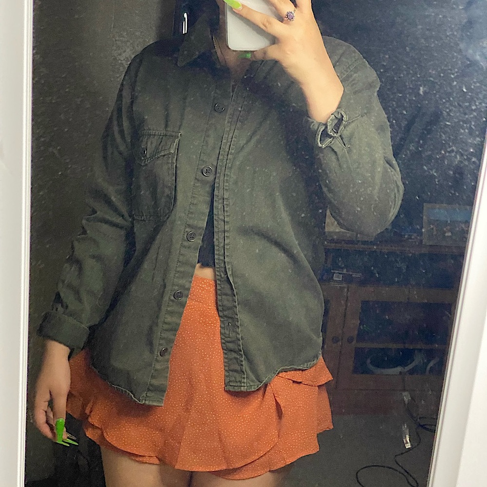 Green Button Down Shirt